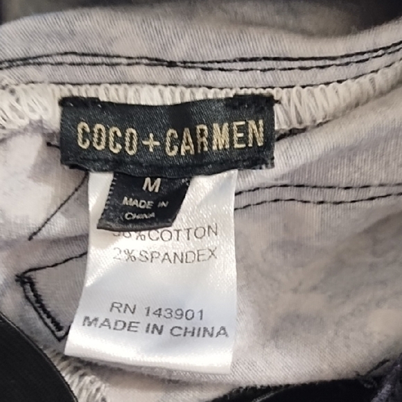 Leopard Grey & Black Soft Skinny Stretch Jeans Elastic Comfort Waist - Picture 6 of 11